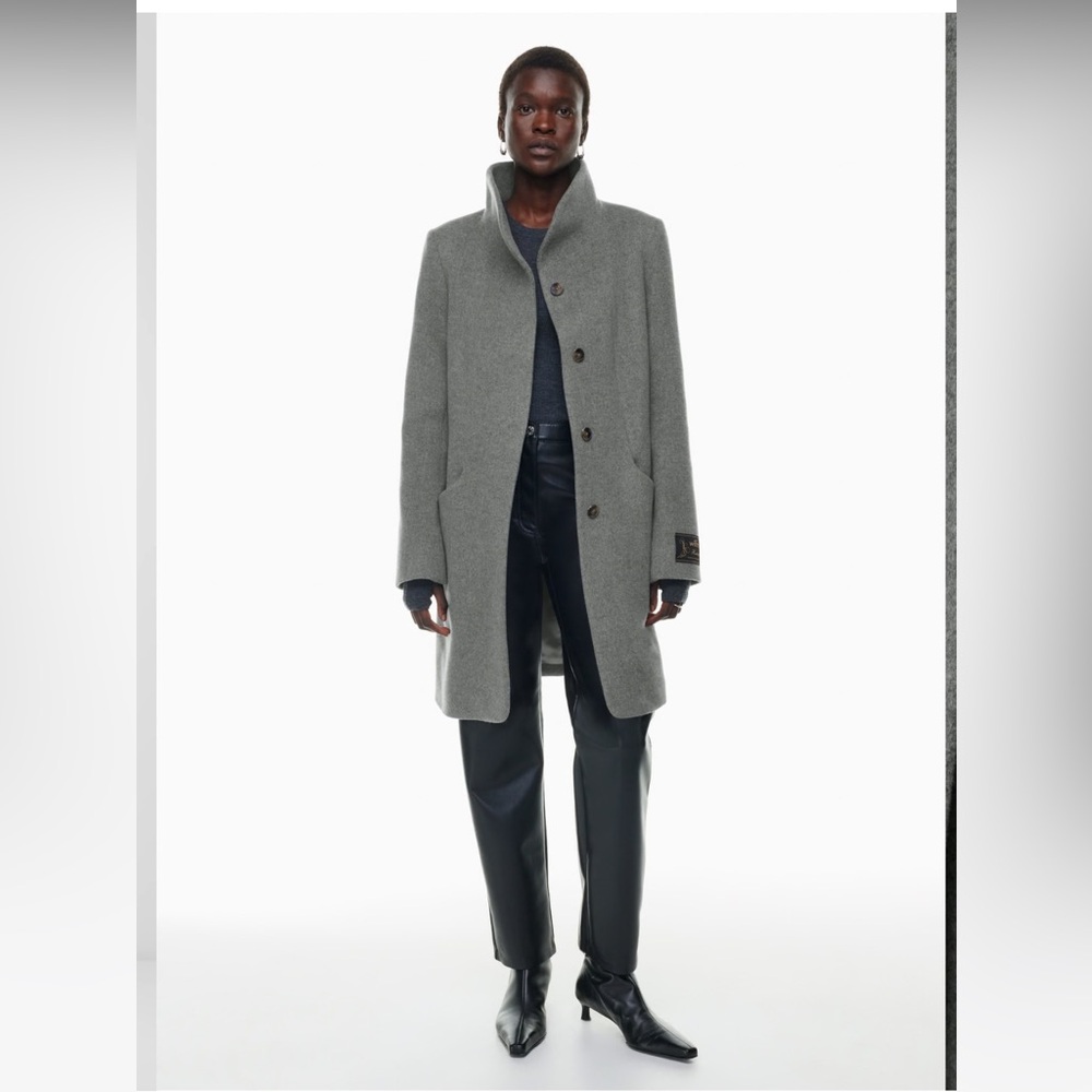 Wilfred Cocoon Coat - Charcoal Grey